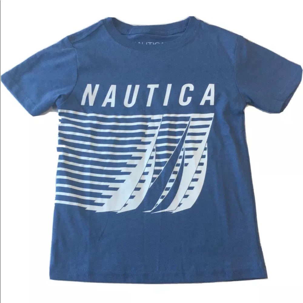 Nautica Little Boys Horizon Blue T-Shirt Small (4)